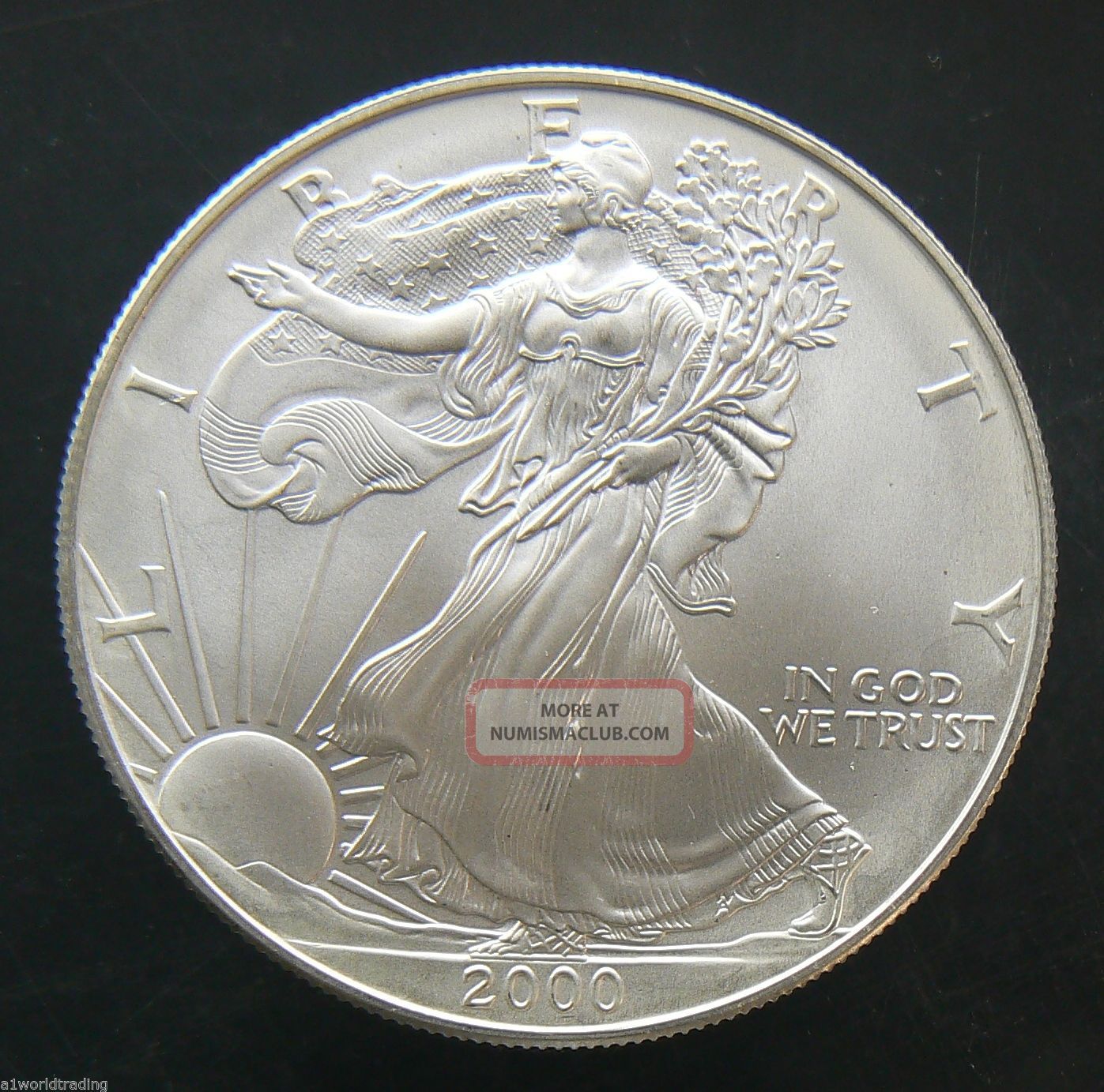 2000 Sae Silver American Eagle 1 Oz Coin