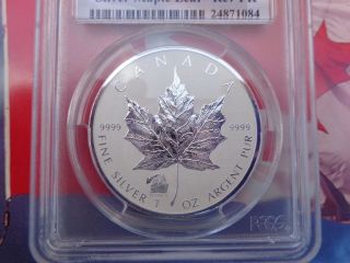 2012 Canadian Maple Leaf Titanic Privy Coin Pcgs Sp Gem.  9999 Fine Silver photo