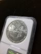 1986 $1 American Silver Eagle Ngc Ms 69 Reverse Struck Thru Error Coins: US photo 4