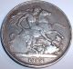 Rare 1888 Britain - Silver Crown - Queen Victoria - Good Detail - Silver photo 1