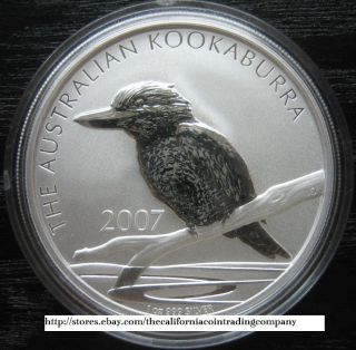 2007 Australia $1 Silver Kookaburra Perth 1 Oz.  Bullion Coin photo
