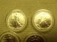 Four (4) American Silver Eagles - - - Uncirculated - - - 1987,  (2) 1994 & 2001 Silver photo 2