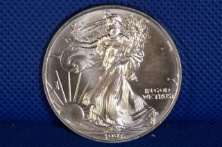 1997 $1 American Eagle 1oz Silver U.  S.  Coin photo