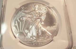 2011 (s) Early Release Ngc Ms 70 American Eagle Flawless Coin 1 Oz Fine Silver photo