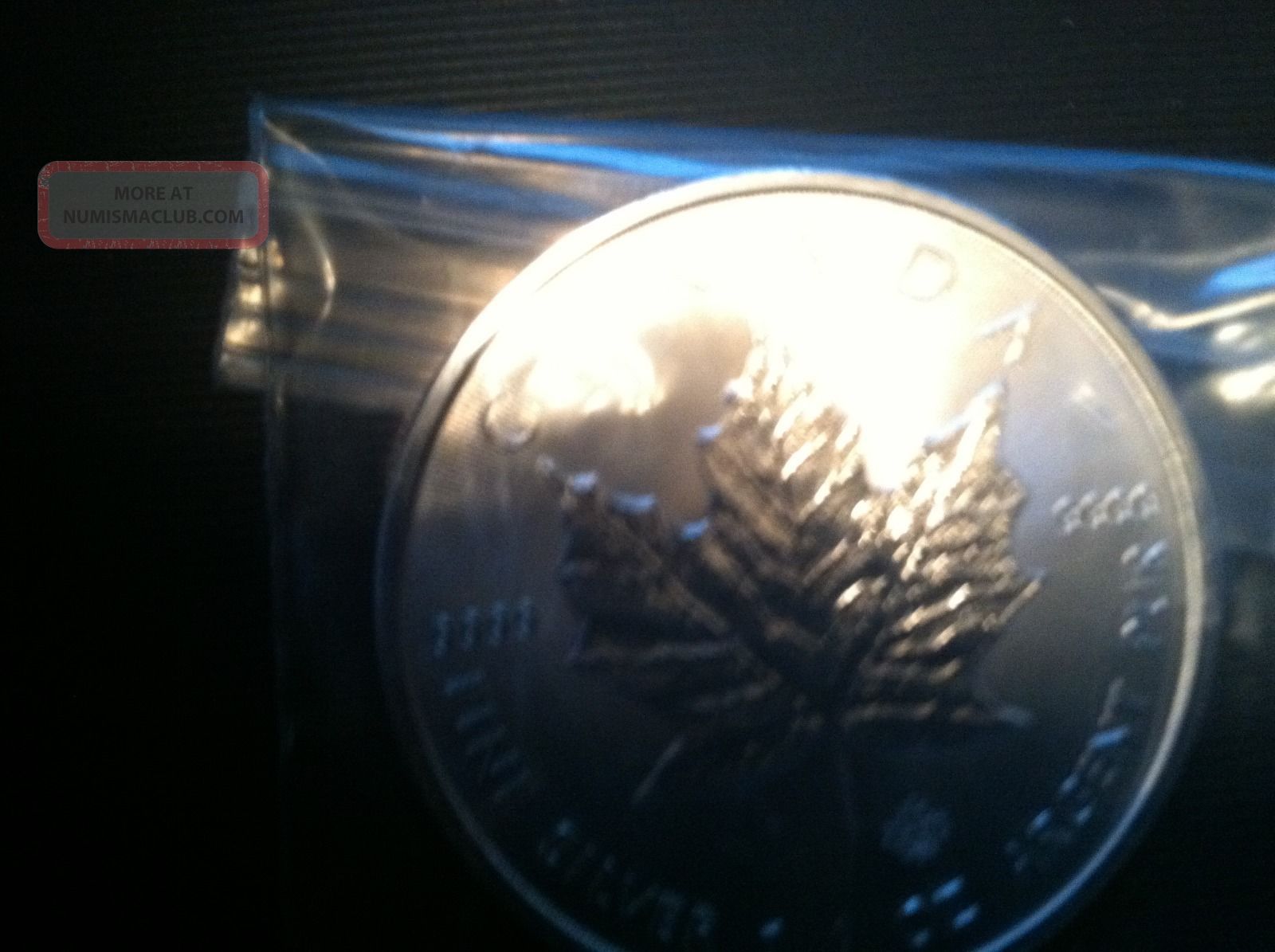 2014 Canada Maple Leaf Sivler Coin. 9999 Pure Fine Silver