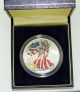 1999 American Eagle Walking Liberty Silver Dollar Colorized Silver photo 2