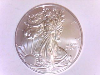 2014 Silver American Eagle 1 Oz.  Coin.  999 Fine Silver American Eagles photo