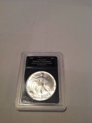 1995 American Eagle Silver Dollar.  Brilliant Uncirculated.  Slabbed photo
