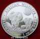 Silver Coin 1 Oz 2014 Somalia Africa Family Elephant Wildlife Mirror Face Bu Silver photo 7