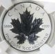 2013 Canada $4 25th Anniversary Reverse Proof Maple Leaf 1/2 Oz Silver Coin Pf69 Silver photo 2
