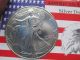 1998 1 Oz Silver American Eagle Dollar (brilliant Uncirculated) Silver photo 6