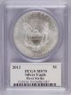 2013 American Silver Eagle (pcgs Ms70) Signed By John M Mercanti Chief Engraver Silver photo 2