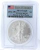 2012 W American Eagle Silver One Dollar 1 Pcgs Ms 70 Certified First Strike Coin Silver photo 2