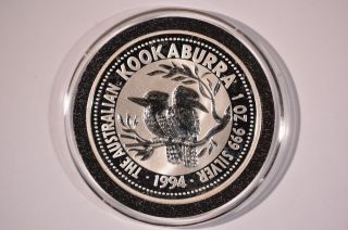 Australia 1994 1 Oz.  999 Fine Silver Kookaburra $1 photo