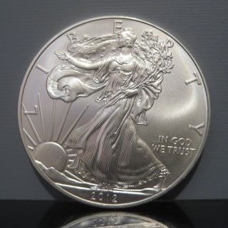 2012 American Eagle Silver $1 Dollar Coin - U.  S.  999 Fine - photo