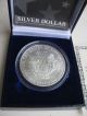 1999 American Eagle Silver Dollar 1 Oz.  Coin Painted Colorized Box Silver photo 2