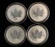 2000 - 2003 Canadian Silver Maple Leaf W/horse Dragon Sheep Snake Privy Marks Nr Silver photo 2