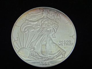 1998 American Eagle Walking Liberty Silver Dollar 1 Oz Fine Silver photo