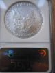 2007 Silver Eagle Ngc Ms70 Perfect Coin Silver photo 2