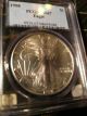 Peripheral Toning - 1998 Silver American Eagle $1 - 1 Oz.  999 Pcgs Ms67 Silver photo 2