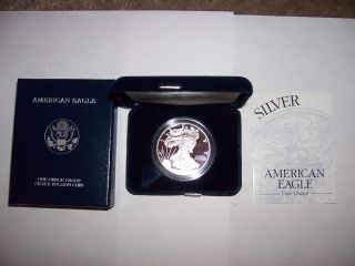 2003 W 1 Oz Proof Silver American Eagle (w/box &) photo