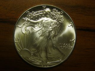 American Eagle Dollar,  Coin Take A Look.  1986 photo