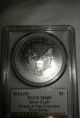 2014 - S Eagle Struck At San Francisco Miles Standish First Strike S$1 Ms69 Pcgs Silver photo 1