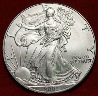 Uncirculated 2001 American Eagle Silver Dollar photo