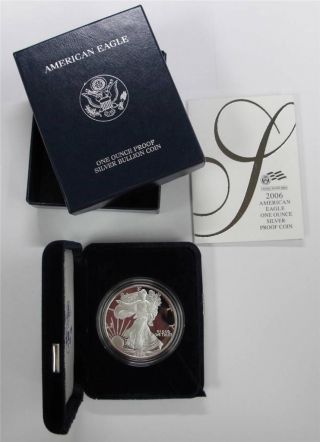 2006 - W - Proof American Silver Eagle - (box &) - photo