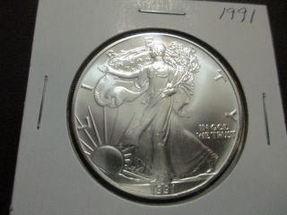 1991 American Silver Eagle Uncirculated photo