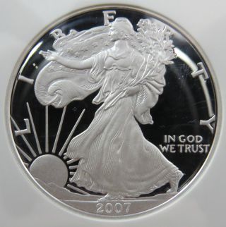 2007 W Proof 70 American Silver Eagle Ngc Early Release. photo