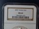 2007 $1 Silver American Eagle Ngc Ms69 Silver photo 2
