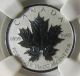 2013 Canada $2 25th Anniversary Reverse Proof Maple Leaf 1/10oz Silver Coin Pf69 Silver photo 1