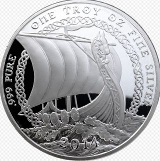 Gorgeous Shetland Bullion Raven Proof - Like.  999 Fine Silver Medallion Round Coin photo