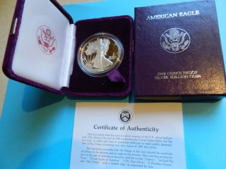 1986 American Eagle One Ounce Proof Silver Bullion Coin photo