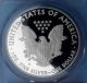 2012 S Pcgs Proof 69 Deep Cameo First Strike Silver Eagle Red 75th Anniv.  Label Silver photo 1
