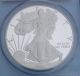 2012 S Pcgs Proof 69 Deep Cameo First Strike Silver Eagle Red 75th Anniv.  Label Silver photo 3