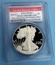 2012 S Pcgs Proof 69 Deep Cameo First Strike Silver Eagle Red 75th Anniv.  Label Silver photo 4