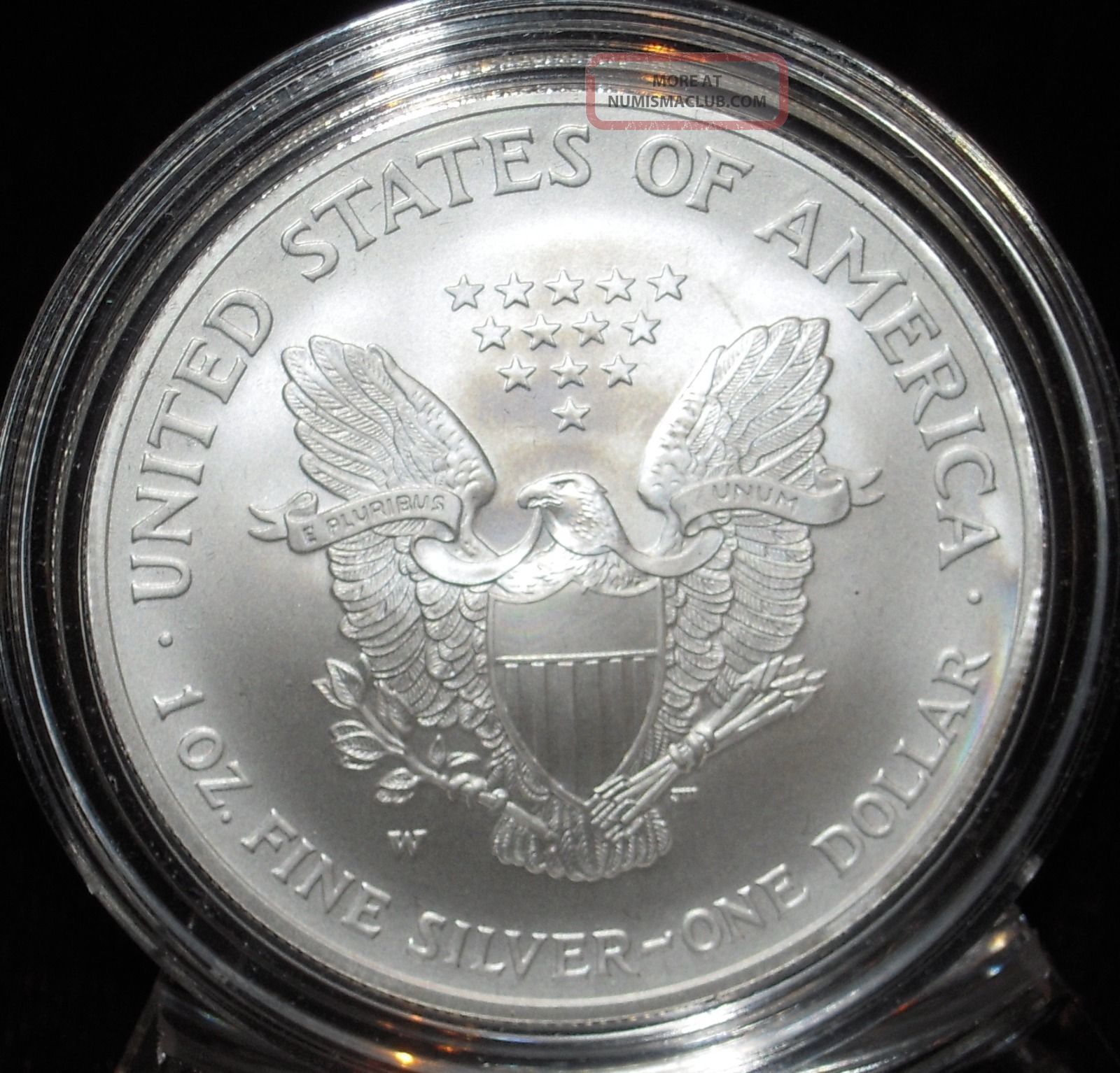 2007 W American Eagle 1 Oz Silver Bullion Coin U S Certified 