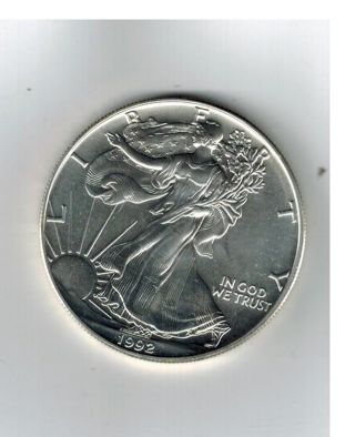 1992 American Silver Eagle - - - - - Uncirculated photo