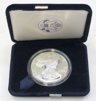 2003 - W 1 Oz.  Fine Silver American Eagle Silver Dollar Proof And photo