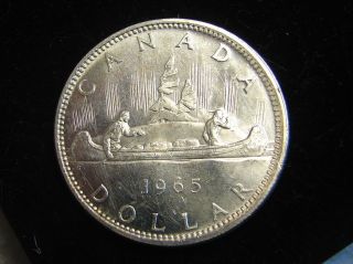 1965 Canada Silver One Dollar Coin - - - - - - - - - - Devils 1 Day photo