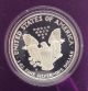 1988 American Eagle $1 Proof Coin W/ Box Silver photo 1