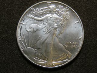 1986 1 Oz American Silver Eagle Coin Liberty $1 One Dollar photo