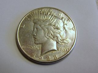 1923 - S Silver Peace Dollar - - -.  900 Silveer - - - - - - - - - Devils 1 Dayer photo