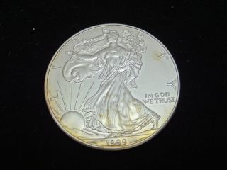 1999 American Eagle Walking Liberty Silver Dollar 1 Oz Fine Silver photo