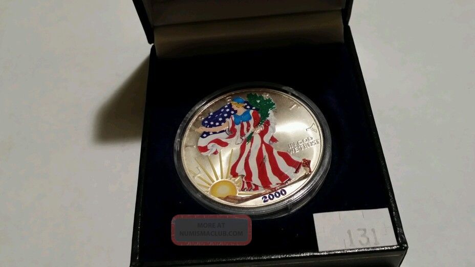 2000 tri color us silver eagle 2000 tri color us silver eagle