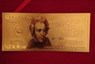 Pure 24k Gold $20 Bill Bank Note 24k Gold Playing Cards 1 Gram.  999 Silver Bar photo