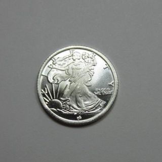 1/10 Ounce (oz).  999 Fine Silver Walking Liberty Round - Bullion - Uncirculated photo