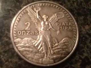 2 Onzas Liberty Plata Pura.  999 Silver 2 Troy Oz. photo